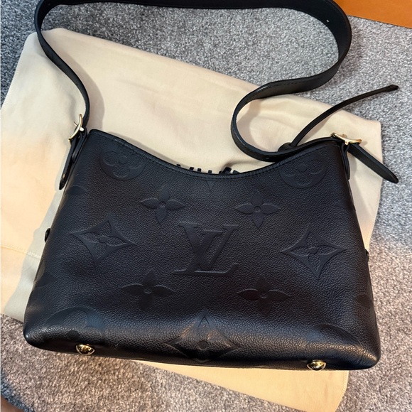 Louis Vuitton Black Embossed Shoulder Bag carry all PM - Picture 9 of 11